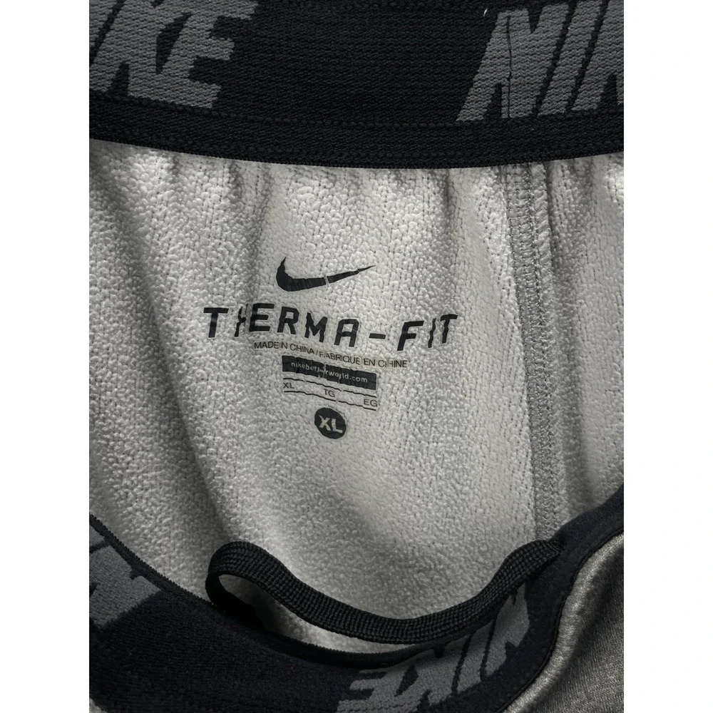 Nike Therma-FIT Sweatpants Mens XL Gray Fleece Adjustable Leg Opening